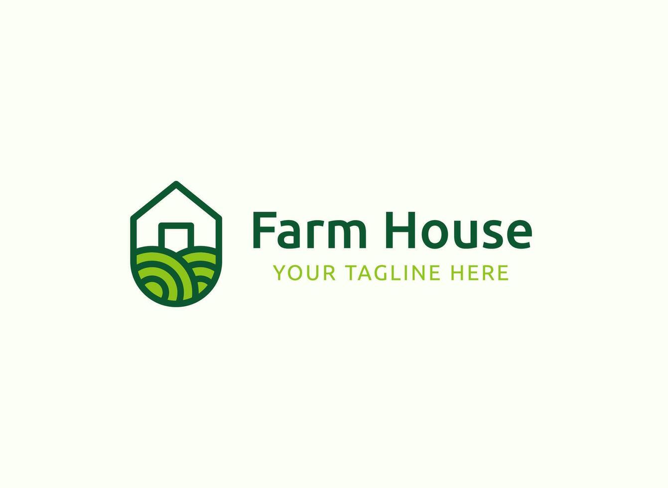 Bauernhof Haus modern Logo Konzept Vektor Illustration