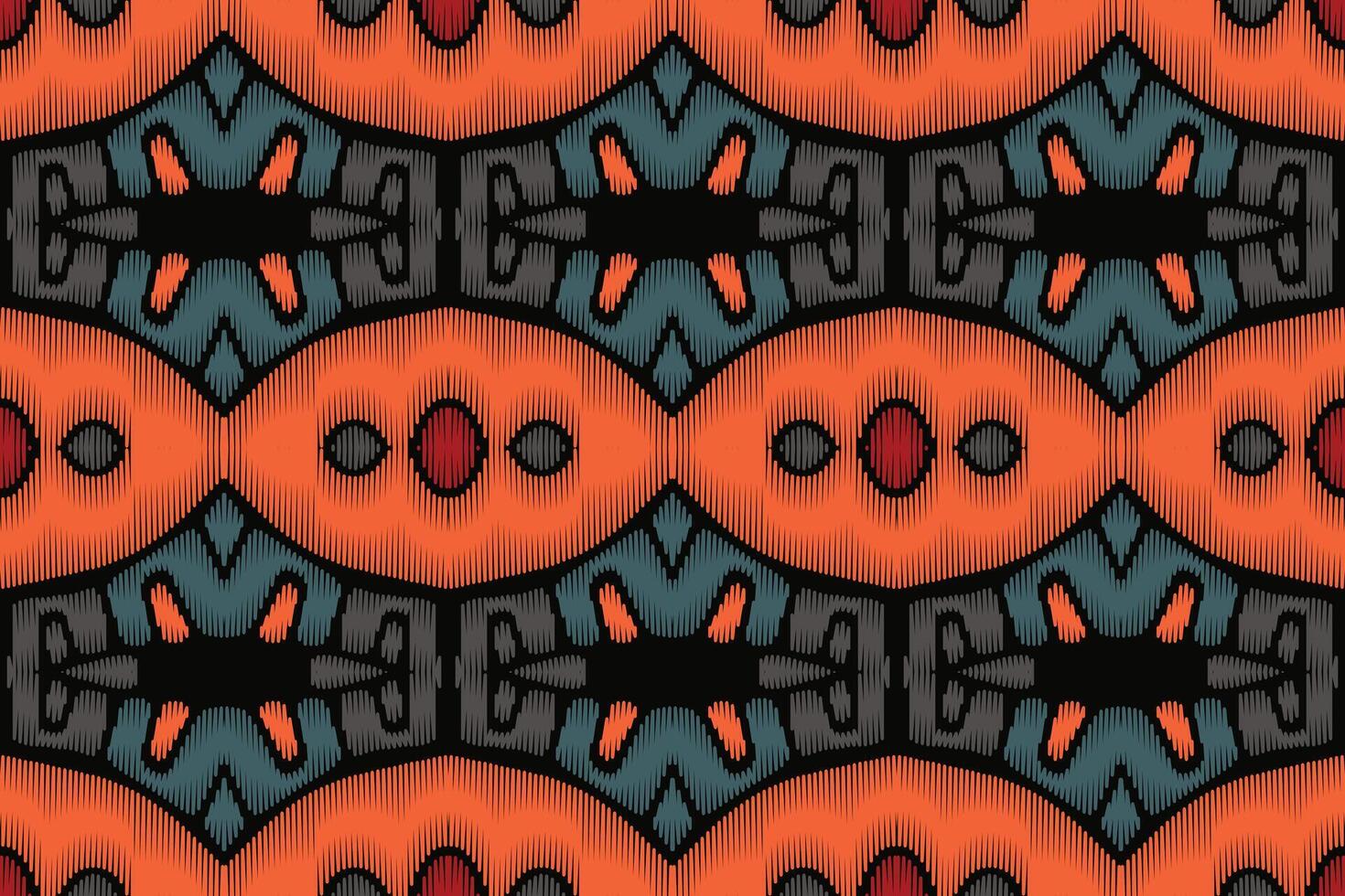 abstrakte ethnische Musterkunst. ikat nahtloses muster traditionell. amerikanischer, mexikanischer Stil. vektor