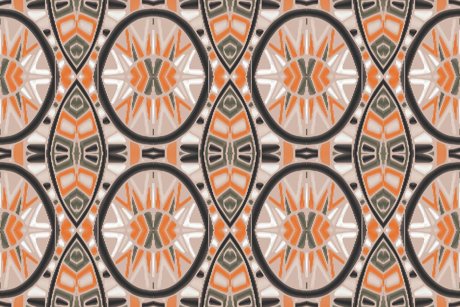 tyg ikat sömlösa mönster geometriska etniska traditionella broderi style.design för bakgrund, matta, matta, sarong, kläder, vektorillustration. vektor