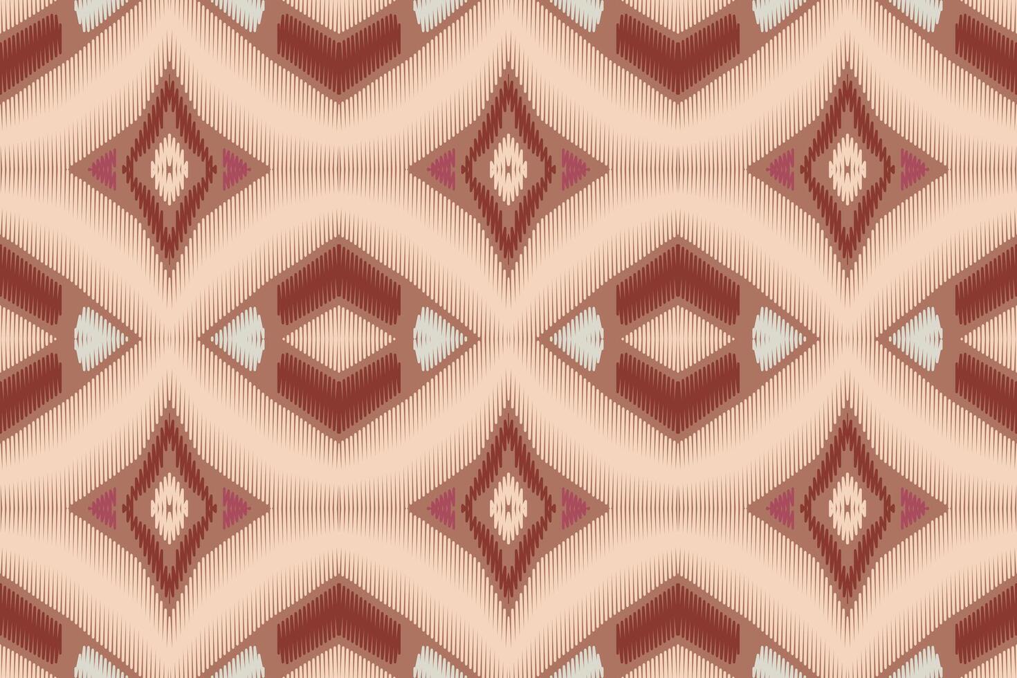 tyg ikat sömlösa mönster geometriska etniska traditionella broderi style.design för bakgrund, matta, matta, sarong, kläder, vektorillustration. vektor