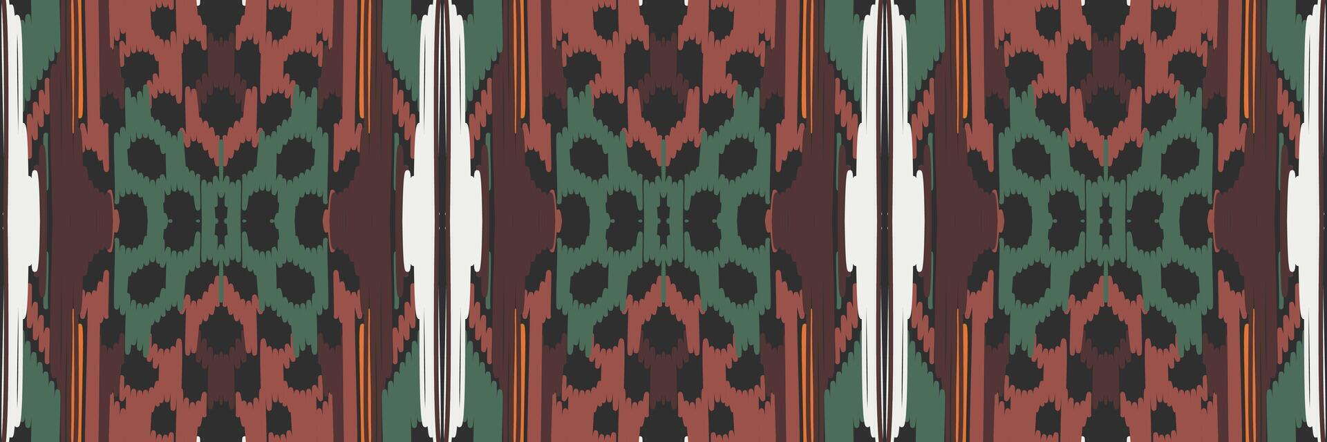 ikat mönster i tribal. geometriska etniska traditionella. mexikansk randig stil. design för bakgrund, tapeter, vektorillustration, tyg, kläder, batik, matta, broderi. vektor