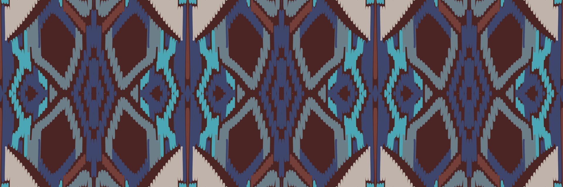 ikat mönster i tribal. geometriska etniska traditionella. mexikansk randig stil. design för bakgrund, tapeter, vektorillustration, tyg, kläder, batik, matta, broderi. vektor