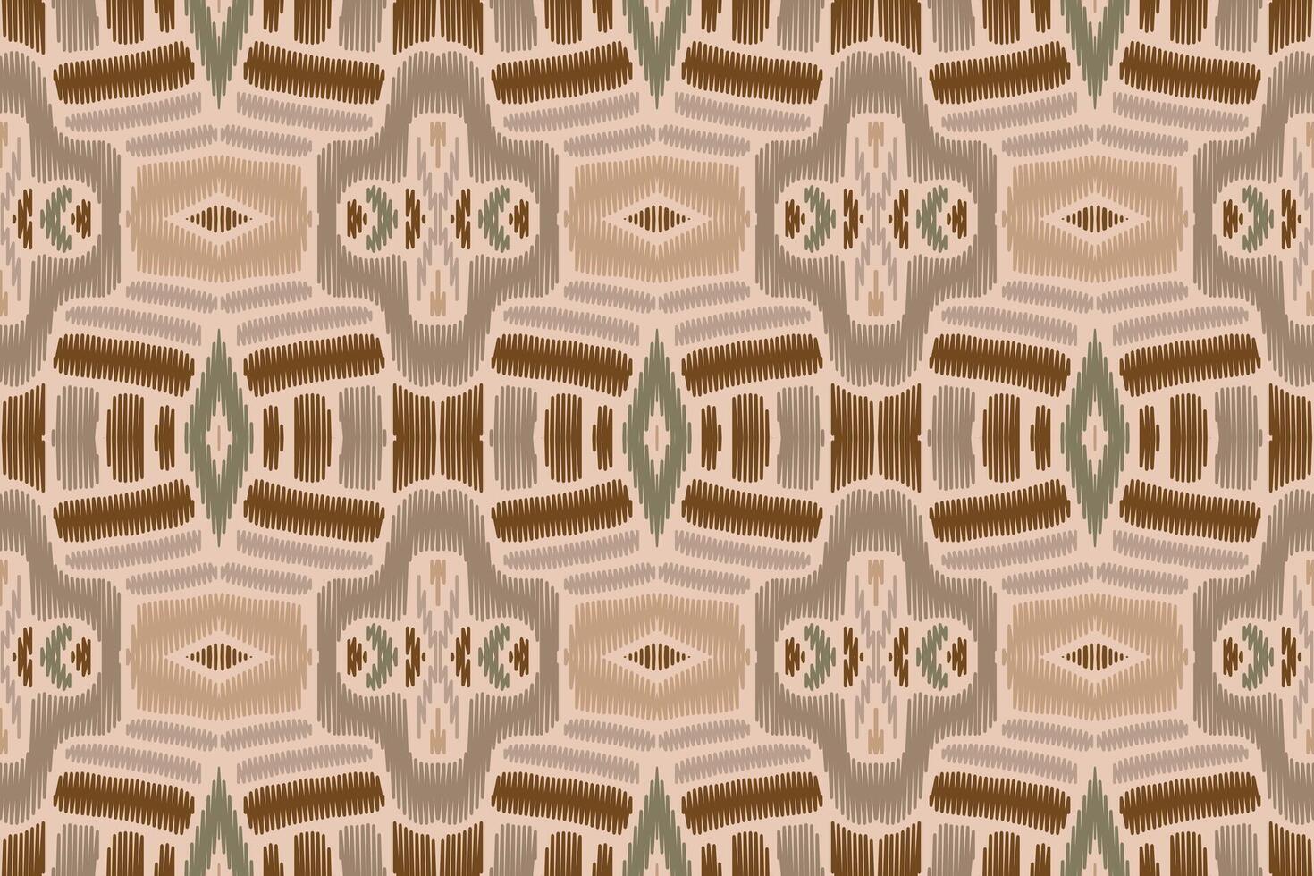 stoff ikat nahtloses muster geometrischer ethnischer traditioneller stickerei style.design für hintergrund, teppich, matte, sarong, kleidung, vektorillustration. vektor