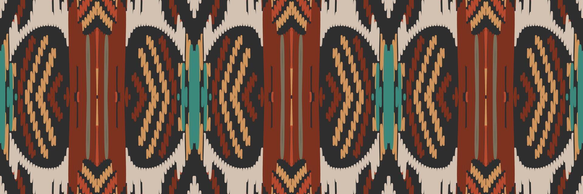 ikat mönster i tribal. geometriska etniska traditionella. mexikansk randig stil. design för bakgrund, tapeter, vektorillustration, tyg, kläder, batik, matta, broderi. vektor