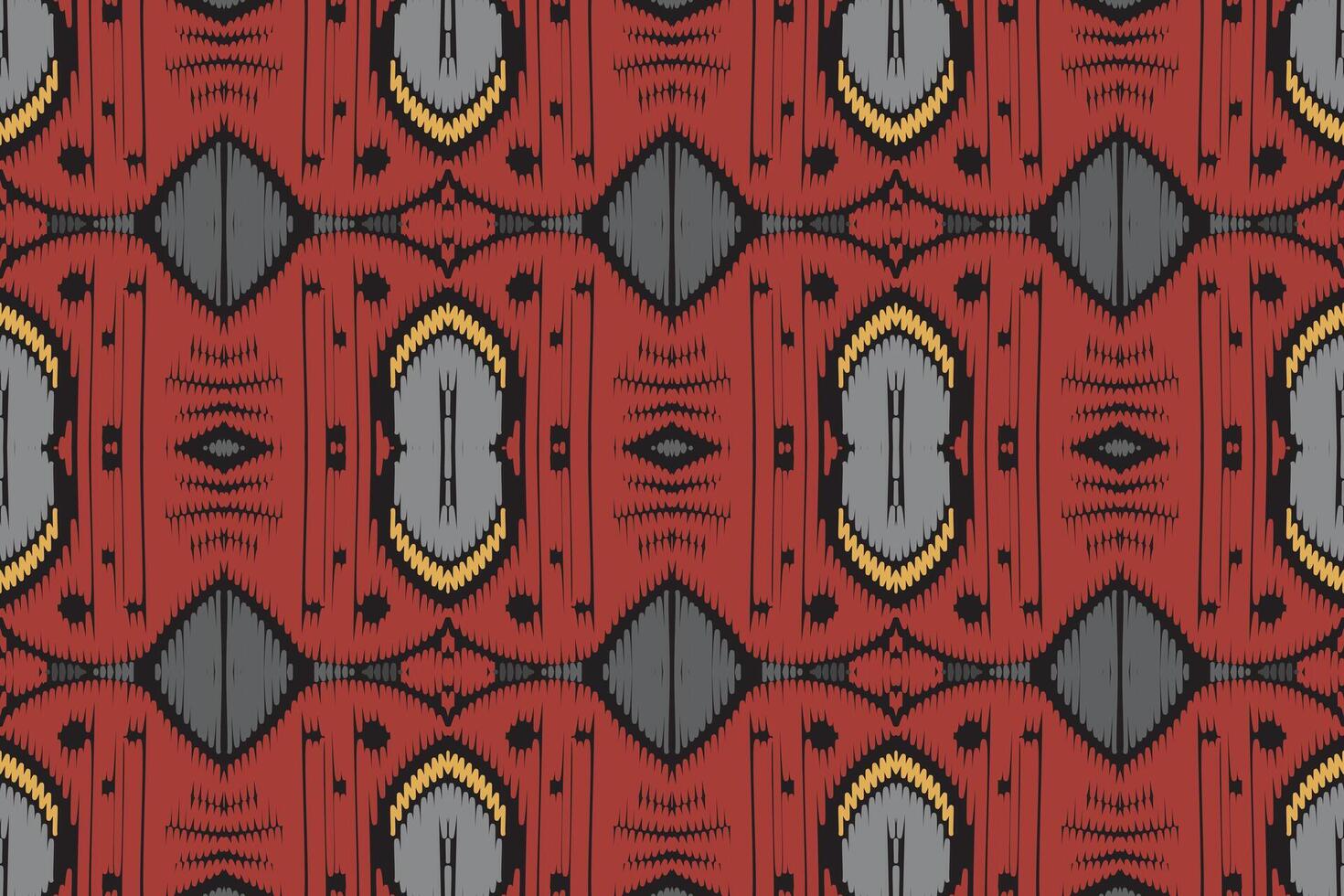 etniska ikat sömlösa mönster i tribal. design för bakgrund, tapeter, vektorillustration, tyg, kläder, matta, textil, batik, broderi. vektor