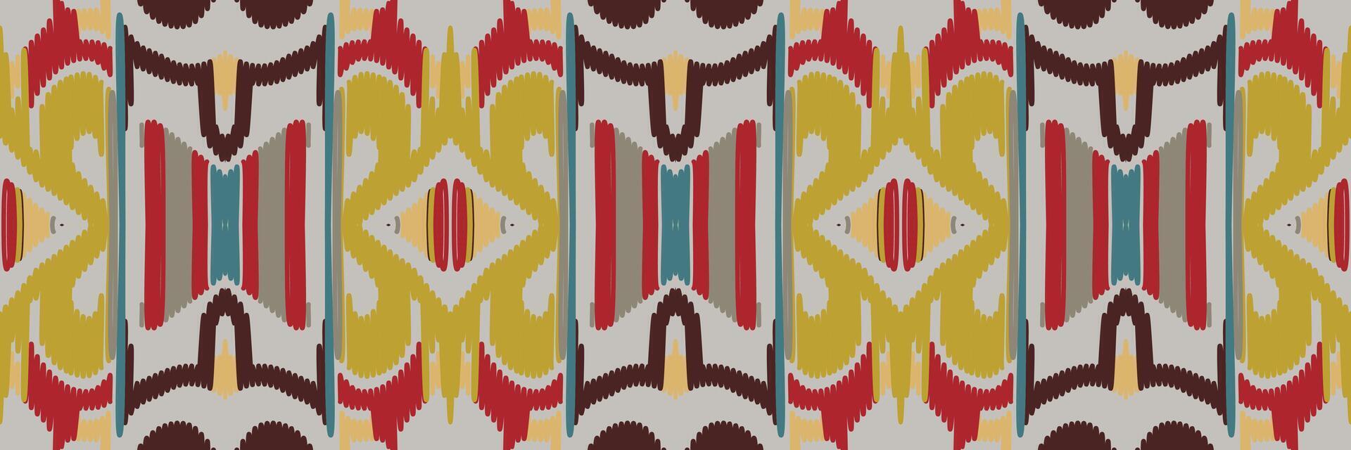 ikat mönster i tribal. geometriska etniska traditionella. mexikansk randig stil. design för bakgrund, tapeter, vektorillustration, tyg, kläder, batik, matta, broderi. vektor