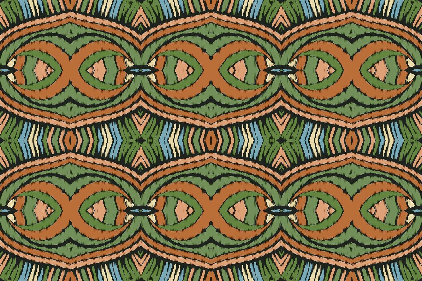 tyg ikat sömlösa mönster geometriska etniska traditionella broderi style.design för bakgrund, matta, matta, sarong, kläder, vektorillustration. vektor