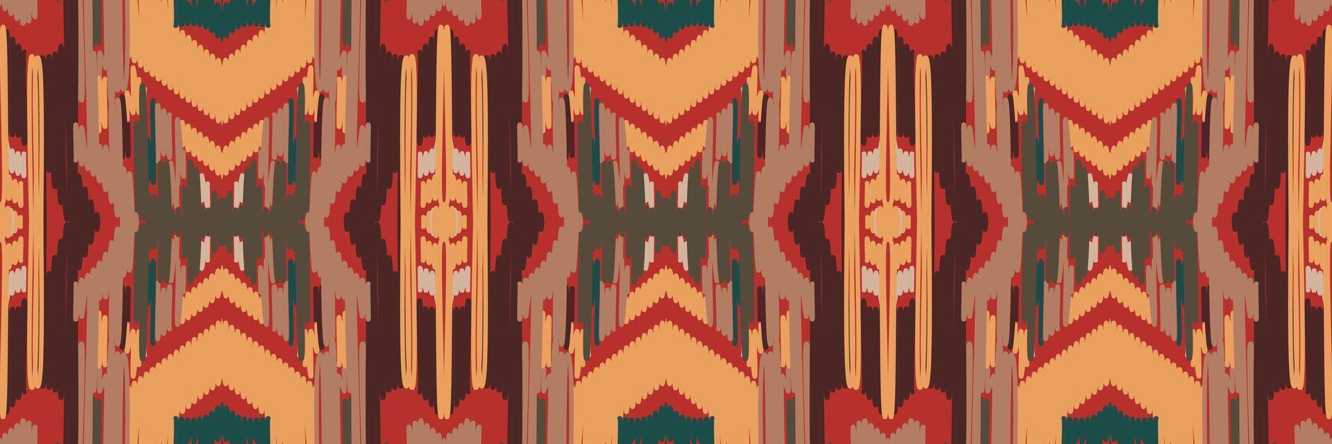 ikat mönster i tribal. geometriska etniska traditionella. mexikansk randig stil. design för bakgrund, tapeter, vektorillustration, tyg, kläder, batik, matta, broderi. vektor