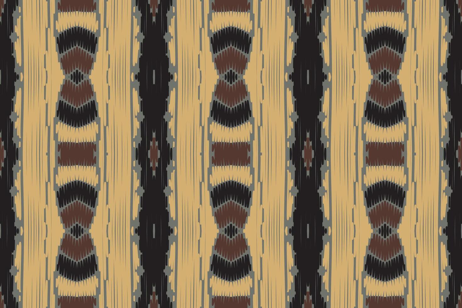 ikat abstraktes geometrisches ethnisches musterdesign der stickerei. aztekischer Stoff Teppich Mandala Ornament Chevron Textildekoration Tapete. tribal boho einheimischer ethnischer türkei traditioneller vektorhintergrund vektor