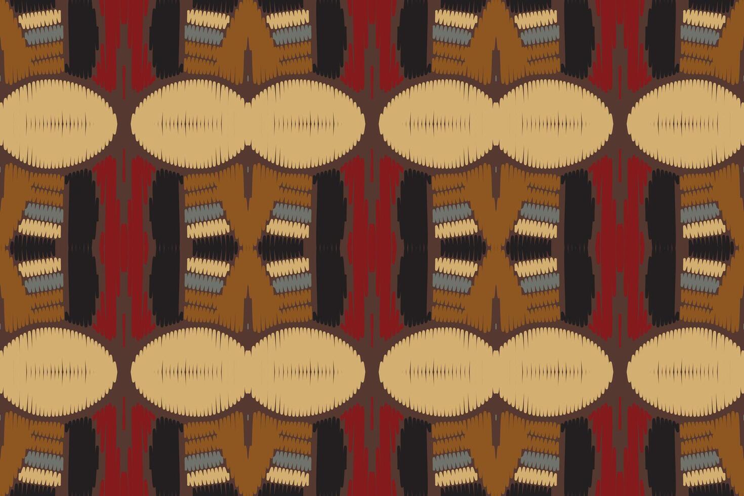 etniska ikat sömlösa mönster i tribal. design för bakgrund, tapeter, vektorillustration, tyg, kläder, matta, textil, batik, broderi. vektor