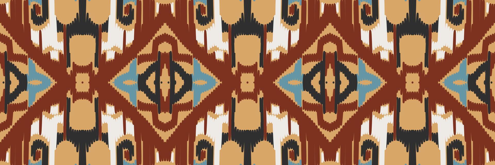 ikat mönster i tribal. geometriska etniska traditionella. mexikansk randig stil. design för bakgrund, tapeter, vektorillustration, tyg, kläder, batik, matta, broderi. vektor