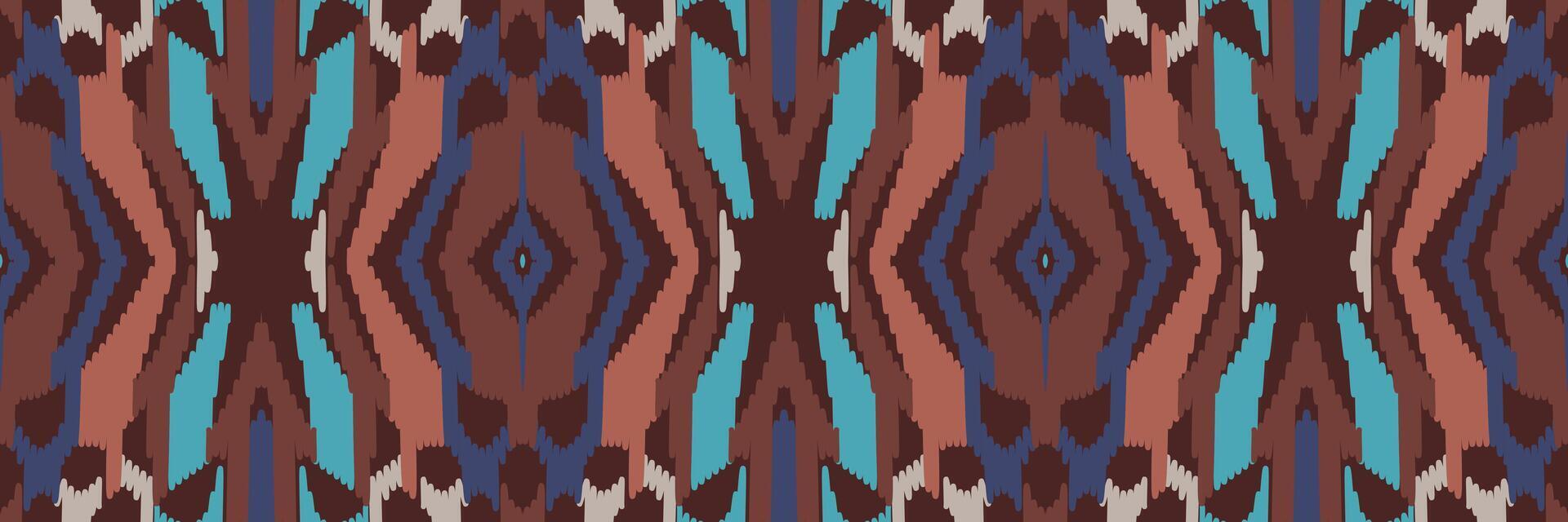 ikat mönster i tribal. geometriska etniska traditionella. mexikansk randig stil. design för bakgrund, tapeter, vektorillustration, tyg, kläder, batik, matta, broderi. vektor