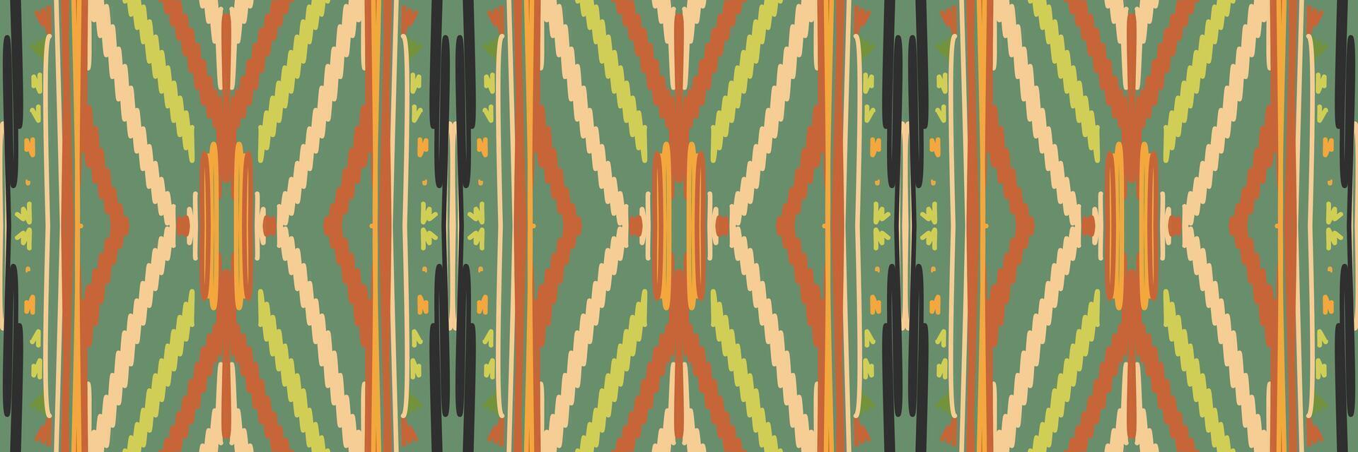 ikat mönster i tribal. geometriska etniska traditionella. mexikansk randig stil. design för bakgrund, tapeter, vektorillustration, tyg, kläder, batik, matta, broderi. vektor