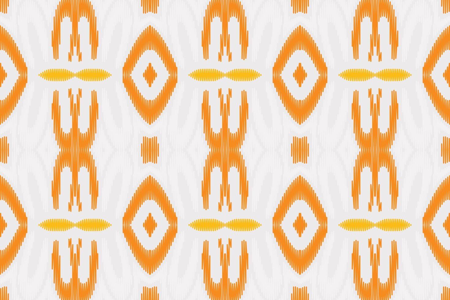 stoff ikat nahtloses muster geometrischer ethnischer traditioneller stickerei style.design für hintergrund, teppich, matte, sarong, kleidung, vektorillustration. vektor