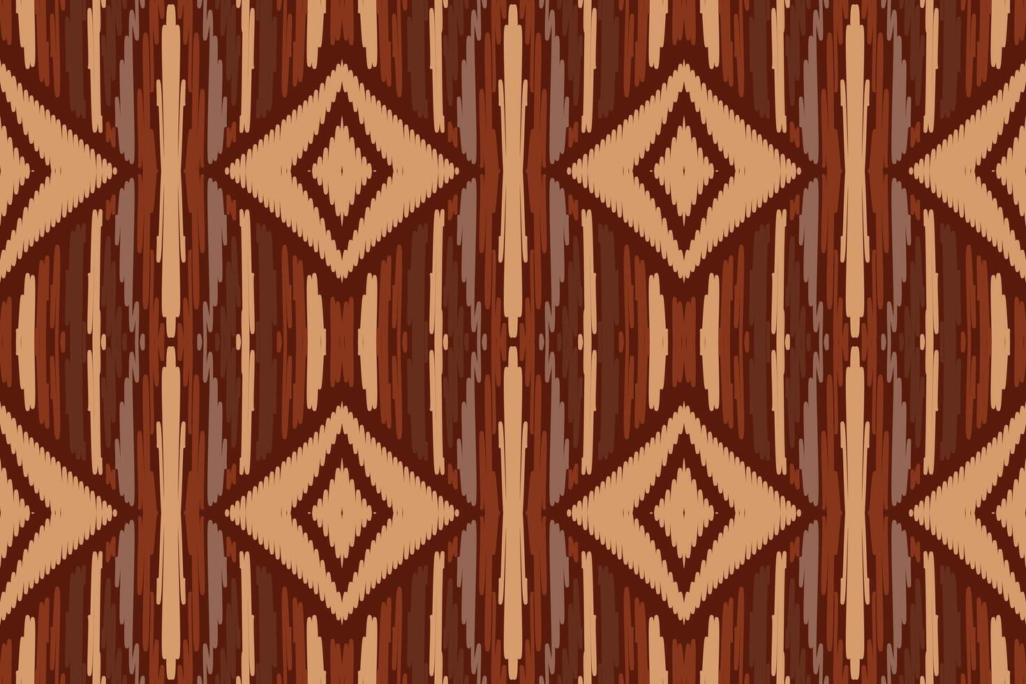 ikat abstraktes geometrisches ethnisches musterdesign der stickerei. aztekischer Stoff Teppich Mandala Ornament Chevron Textildekoration Tapete. tribal boho einheimischer ethnischer türkei traditioneller vektorhintergrund vektor