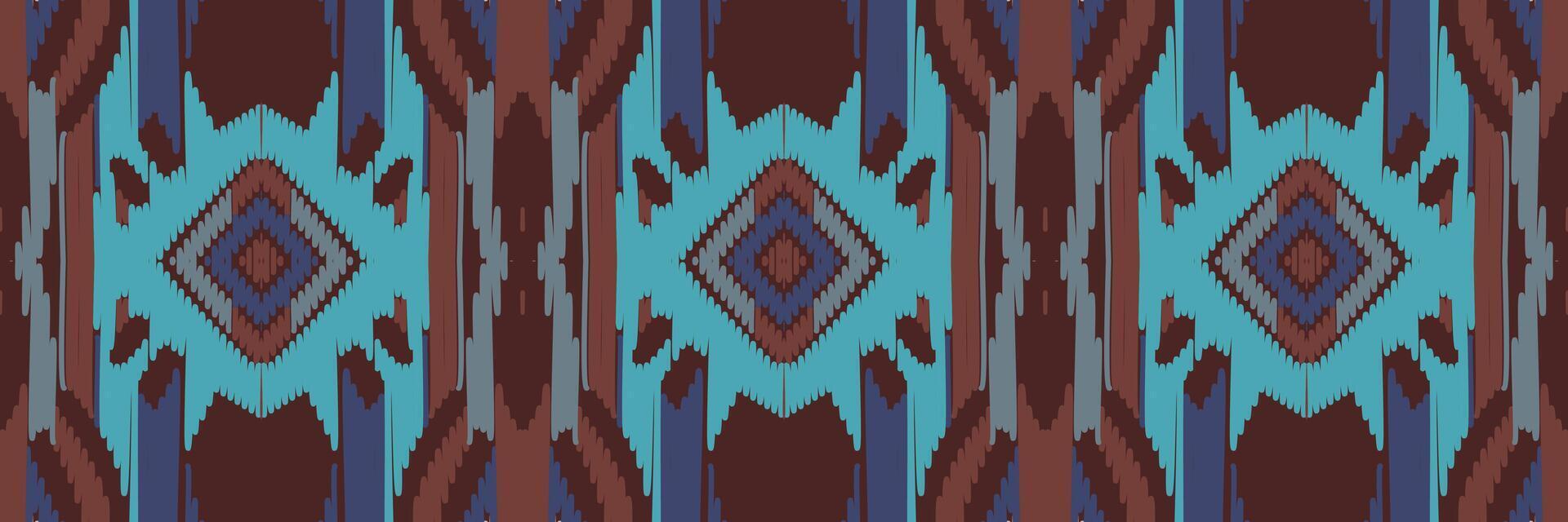 ikat mönster i tribal. geometriska etniska traditionella. mexikansk randig stil. design för bakgrund, tapeter, vektorillustration, tyg, kläder, batik, matta, broderi. vektor