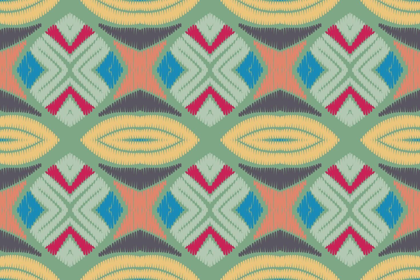 ikat mönster stam- korsa sömlös mönster. etnisk geometrisk batik ikkat digital vektor textil- design för grafik tyg saree mughal borsta symbol strängar textur kurti kurtis kurtas