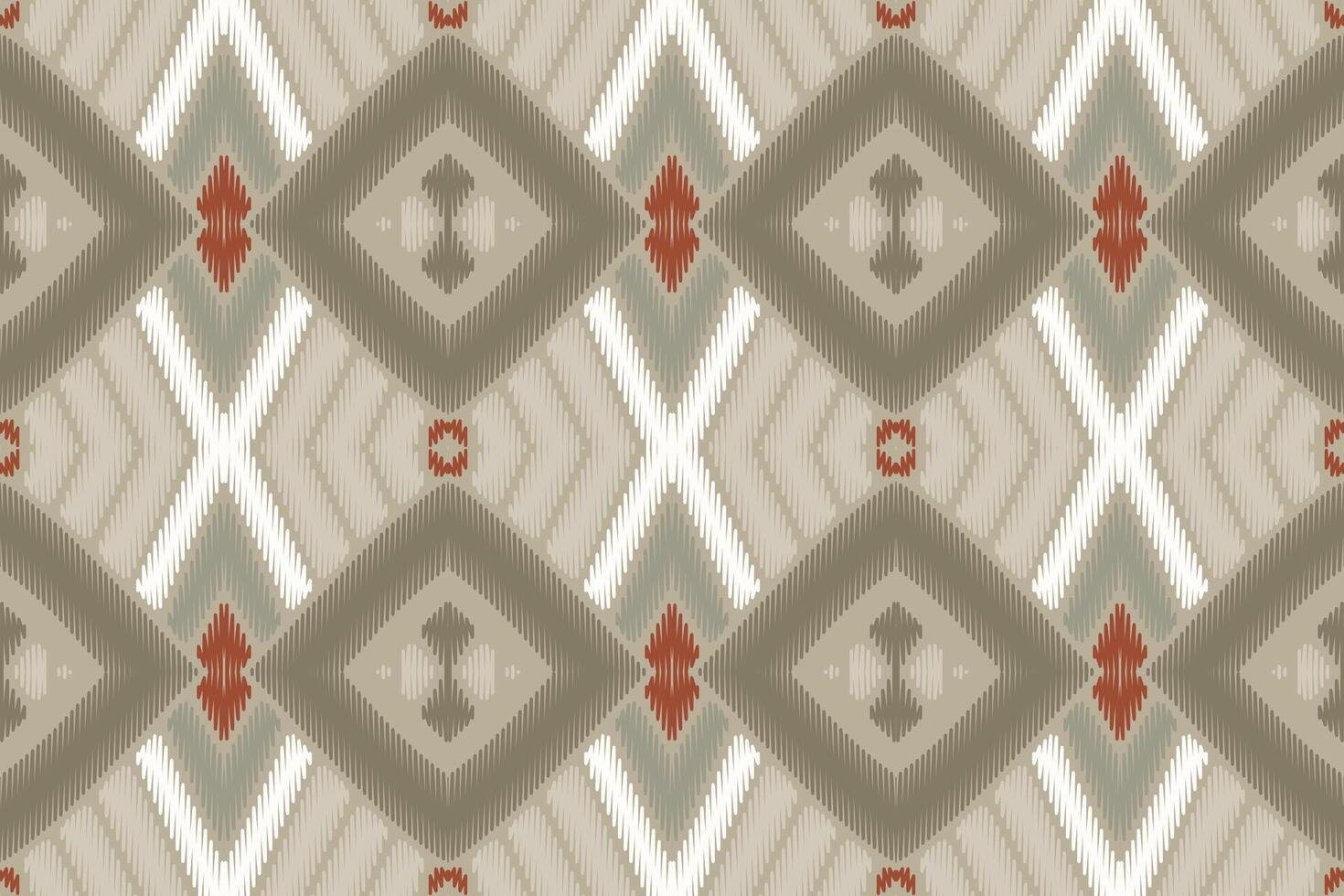 ethnisches ikat-nahtloses muster im stammes-. amerikanischer, mexikanischer Stil. Aztekischer geometrischer Ornamentdruck. vektor