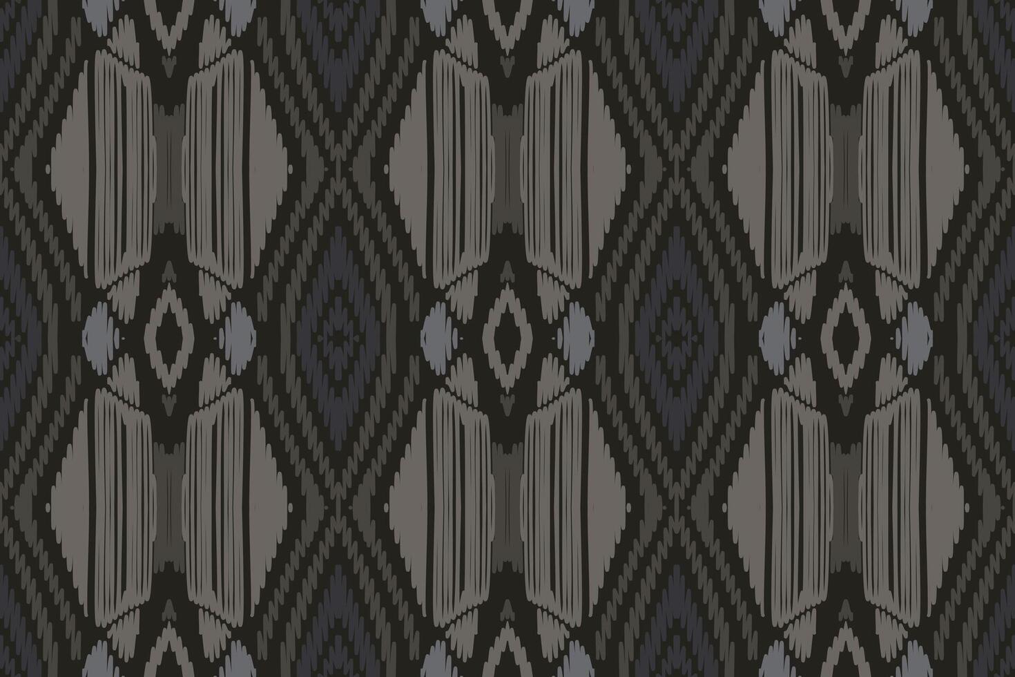 ikat abstrakt geometrisk broderi etniska mönster design. Aztec tyg matta mandala prydnad chevron textil dekoration tapeter. tribal boho infödda etniska kalkon traditionell vektor bakgrund