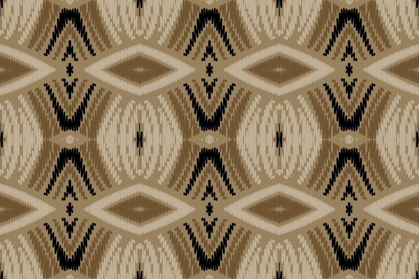 ikat abstrakt geometrisk broderi etniska mönster design. Aztec tyg matta mandala prydnad chevron textil dekoration tapeter. tribal boho infödda etniska kalkon traditionell vektor bakgrund