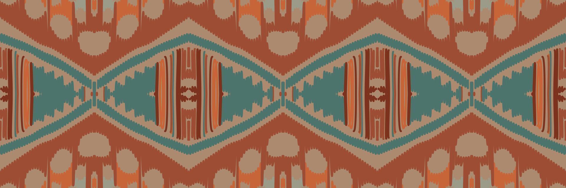 abstrakt etnisk mönsterkonst. ikat seamless mönster i tribal. design för bakgrund, tapeter, vektorillustration, tyg, kläder, matta, broderi. vektor