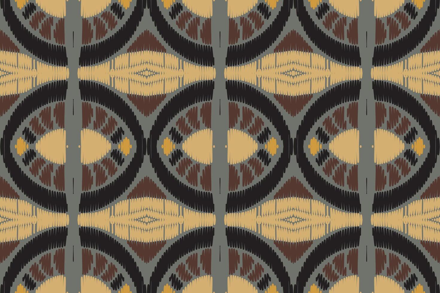 ikat abstraktes geometrisches ethnisches musterdesign der stickerei. aztekischer Stoff Teppich Mandala Ornament Chevron Textildekoration Tapete. tribal boho einheimischer ethnischer türkei traditioneller vektorhintergrund vektor