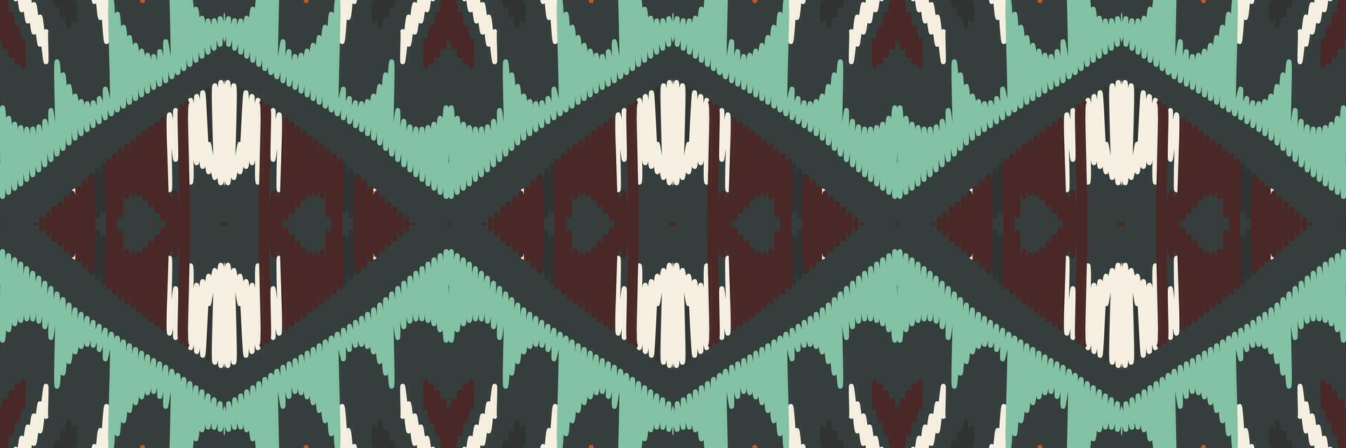 ikat mönster i tribal. geometriska etniska traditionella. mexikansk randig stil. design för bakgrund, tapeter, vektorillustration, tyg, kläder, batik, matta, broderi. vektor