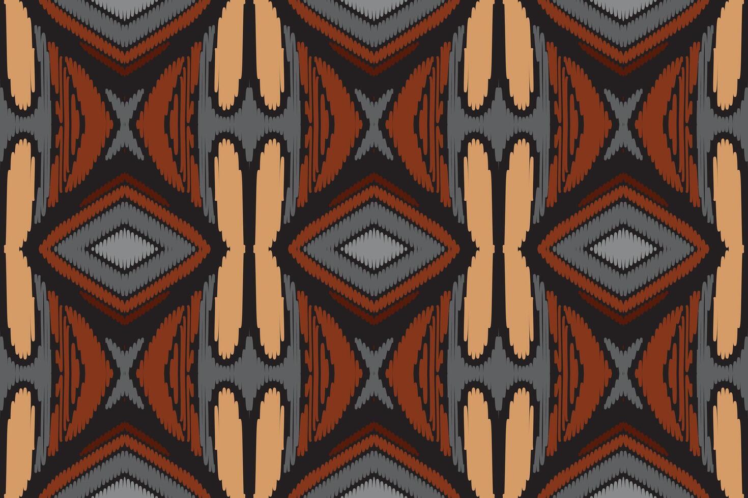 ikat abstrakt geometrisk broderi etniska mönster design. Aztec tyg matta mandala prydnad chevron textil dekoration tapeter. tribal boho infödda etniska kalkon traditionell vektor bakgrund