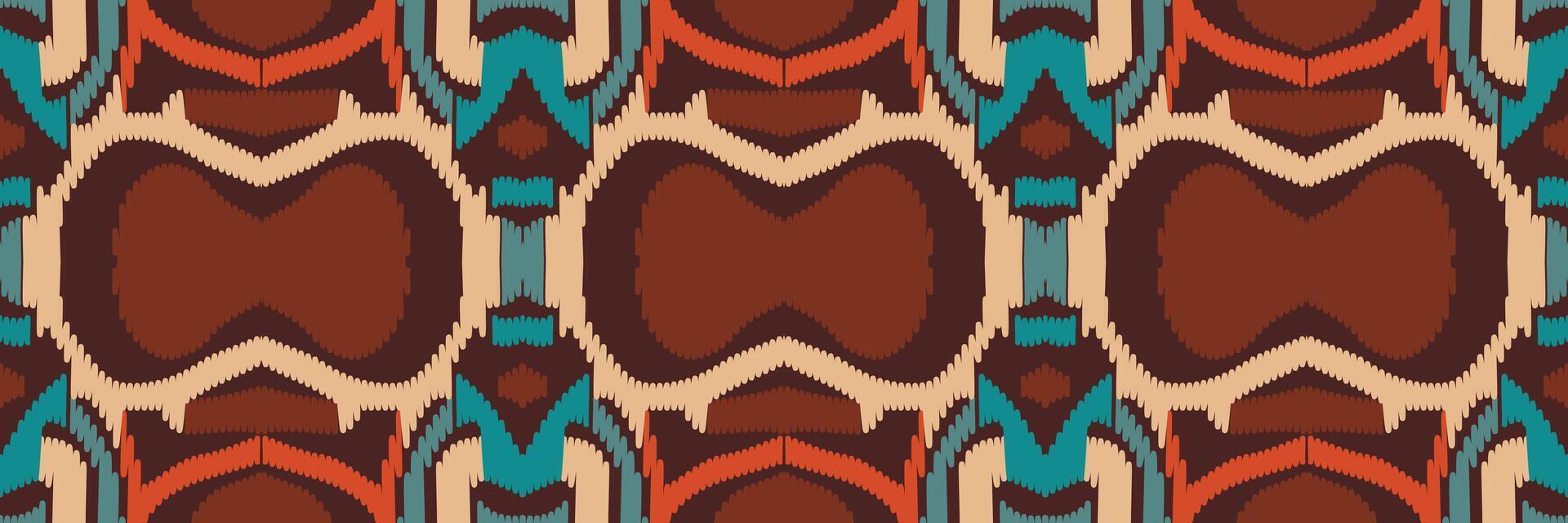 Ikat-Muster im Stammes-. geometrische ethnische traditionelle. mexikanischer gestreifter stil. Design für Hintergrund, Tapete, Vektorillustration, Stoff, Kleidung, Batik, Teppich, Stickerei. vektor