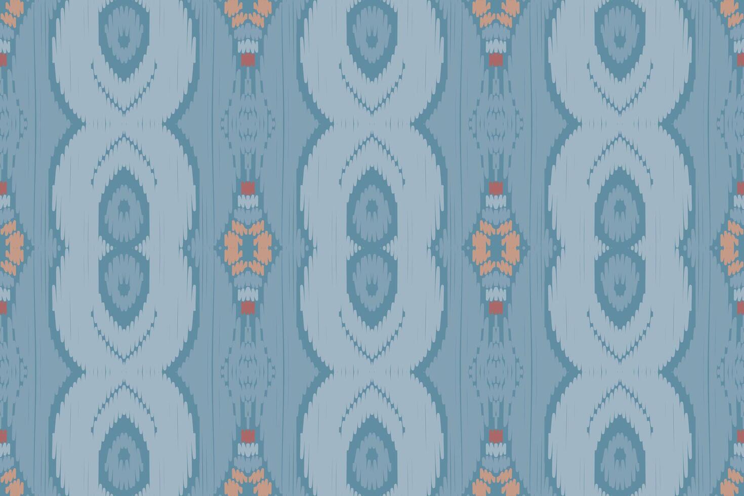 ikat abstrakt geometrisk broderi etniska mönster design. Aztec tyg matta mandala prydnad chevron textil dekoration tapeter. tribal boho infödda etniska kalkon traditionell vektor bakgrund