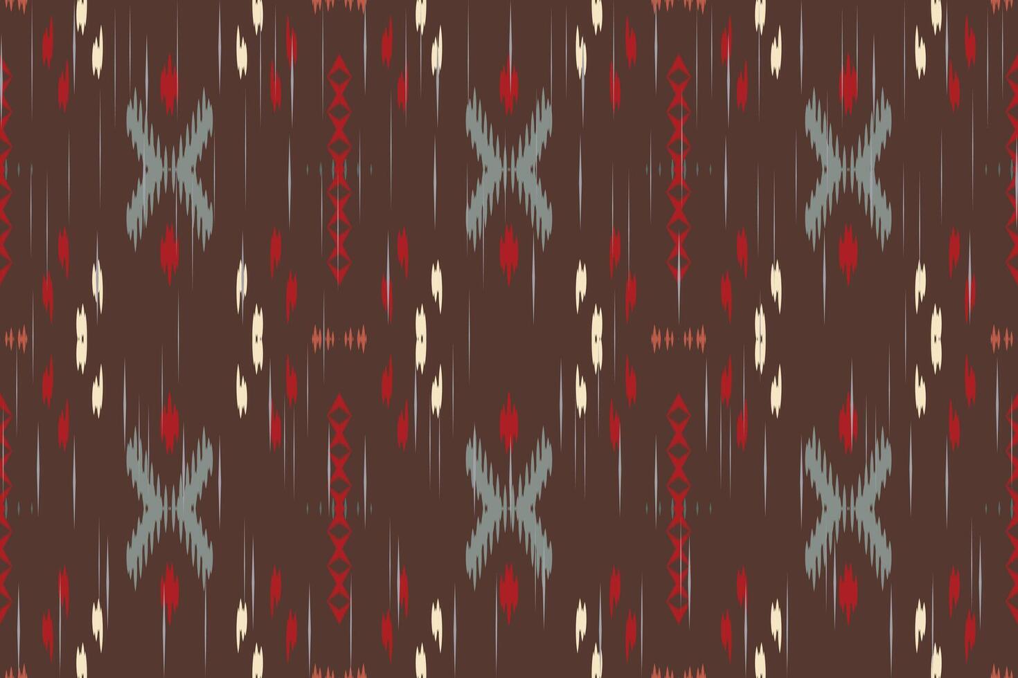 ethnische abstrakte ikat-kunst. Nahtloses Wellenmuster in Stammes-, Volksstickerei und mexikanischem Stil. aztekischer geometrischer kunstverzierungsdruck. design für teppich, tapete, kleidung, verpackung, stoff, abdeckung. vektor