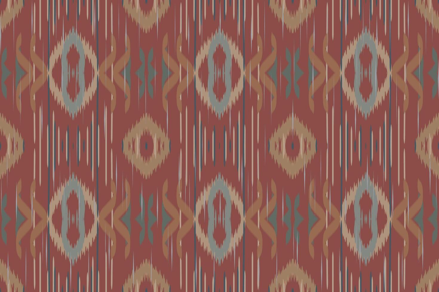 etnisk abstrakt ikatkonst. sömlösa vågmönster i tribal, folklig broderi och mexikansk stil. Aztekisk geometrisk konst prydnadstryck. design för matta, tapeter, kläder, omslag, tyg, omslag. vektor