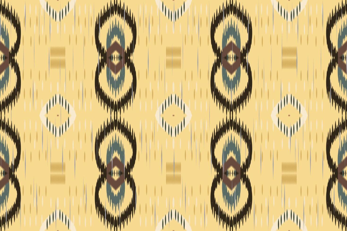 ethnische abstrakte ikat-kunst. Nahtloses Wellenmuster in Stammes-, Volksstickerei und mexikanischem Stil. aztekischer geometrischer kunstverzierungsdruck. design für teppich, tapete, kleidung, verpackung, stoff, abdeckung. vektor