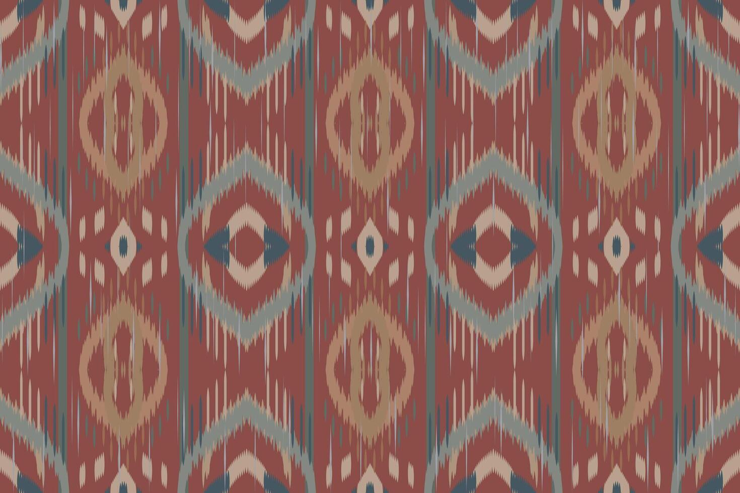 ethnische abstrakte ikat-kunst. Nahtloses Wellenmuster in Stammes-, Volksstickerei und mexikanischem Stil. aztekischer geometrischer kunstverzierungsdruck. design für teppich, tapete, kleidung, verpackung, stoff, abdeckung. vektor