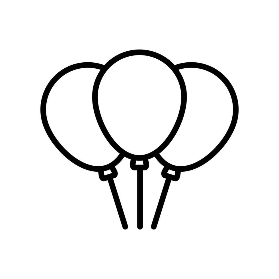 ballonger ikon vektor design mall enkel och rena