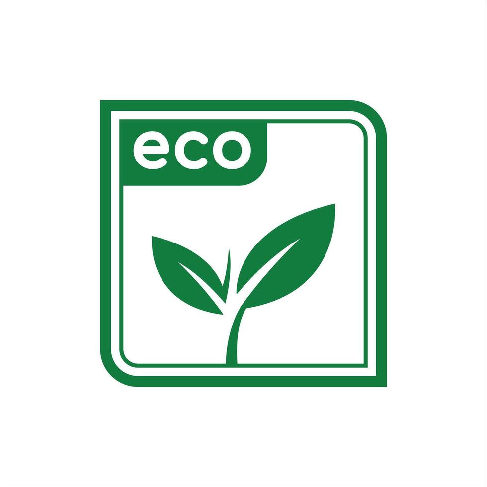 eco vänlig ikon design uppsättning samling vektor