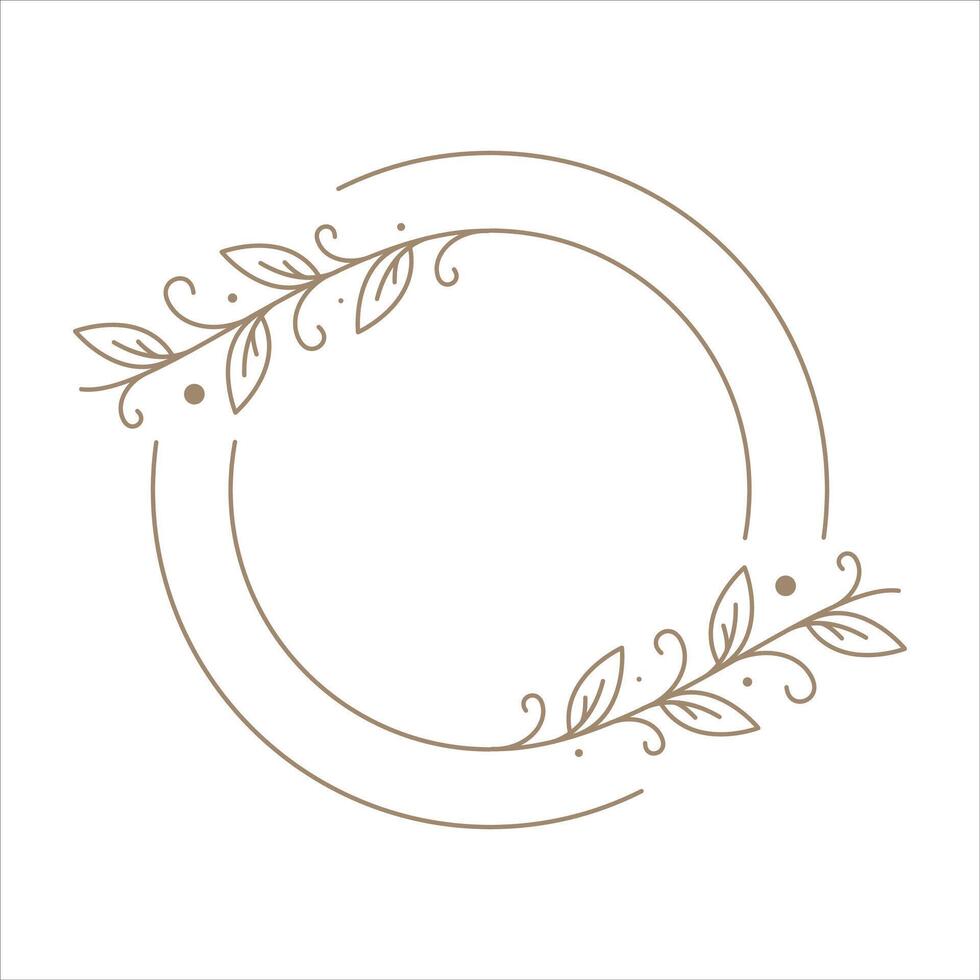 Blatt Hochzeit Ornament Design Element Sammlung vektor