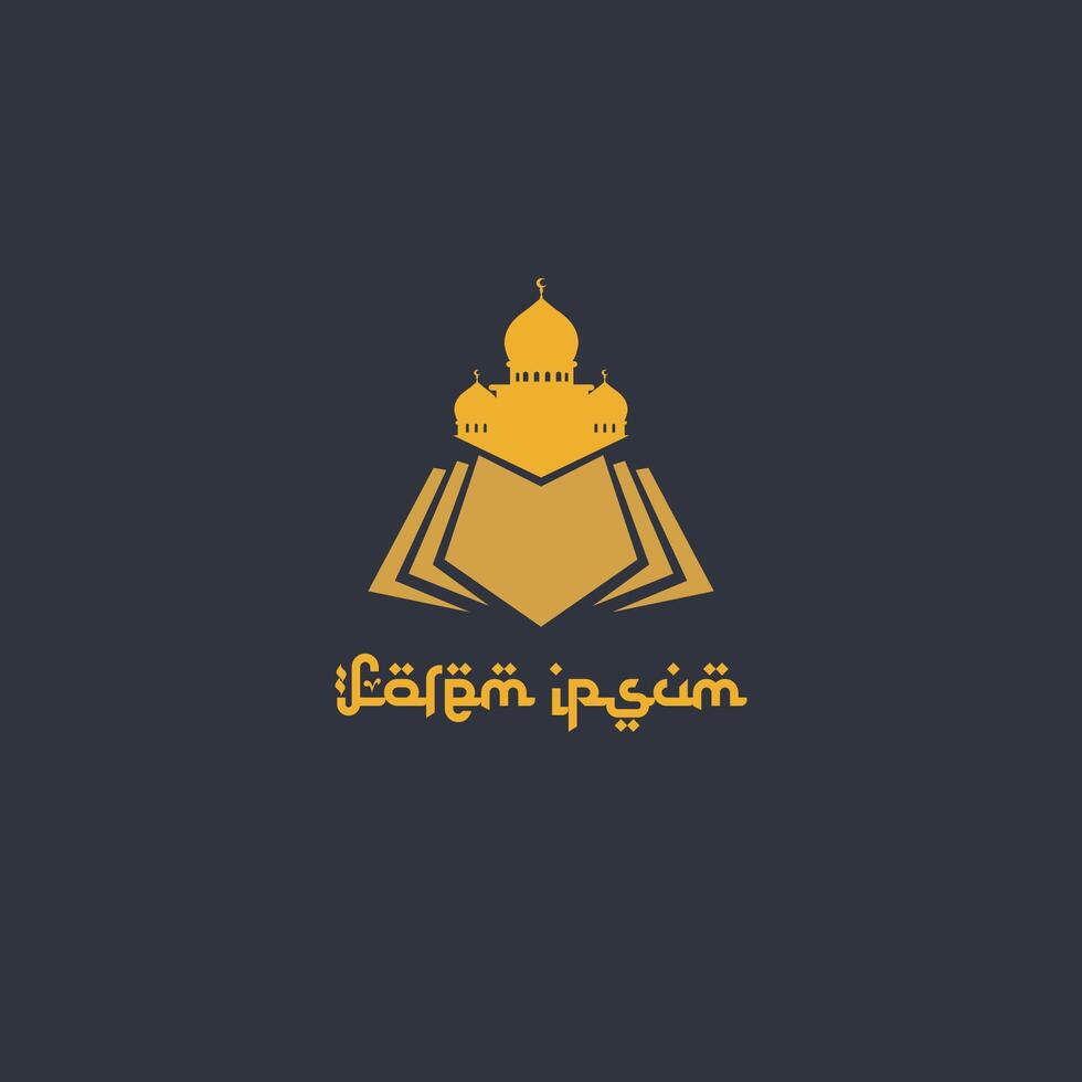 quran logotyp vektor