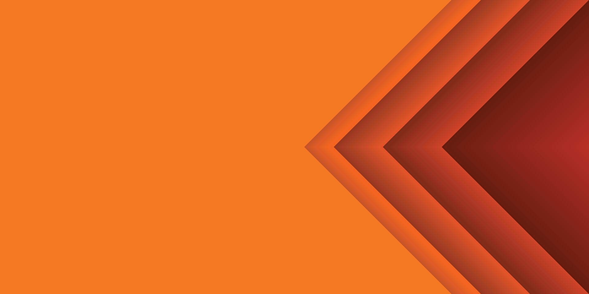 Orange richtig Dreieck dunkel Gradient Papier Schnitt Hintergrund vektor