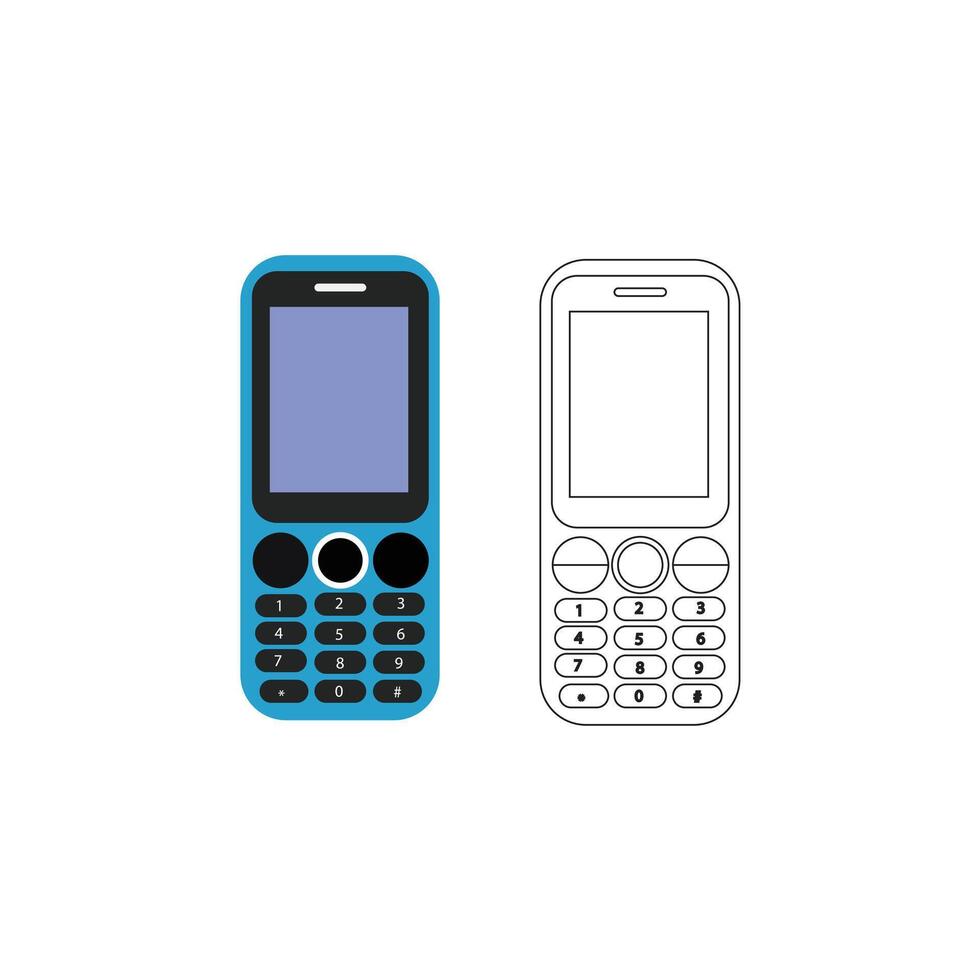 Handy, Mobiltelefon Vektor Illustration eps