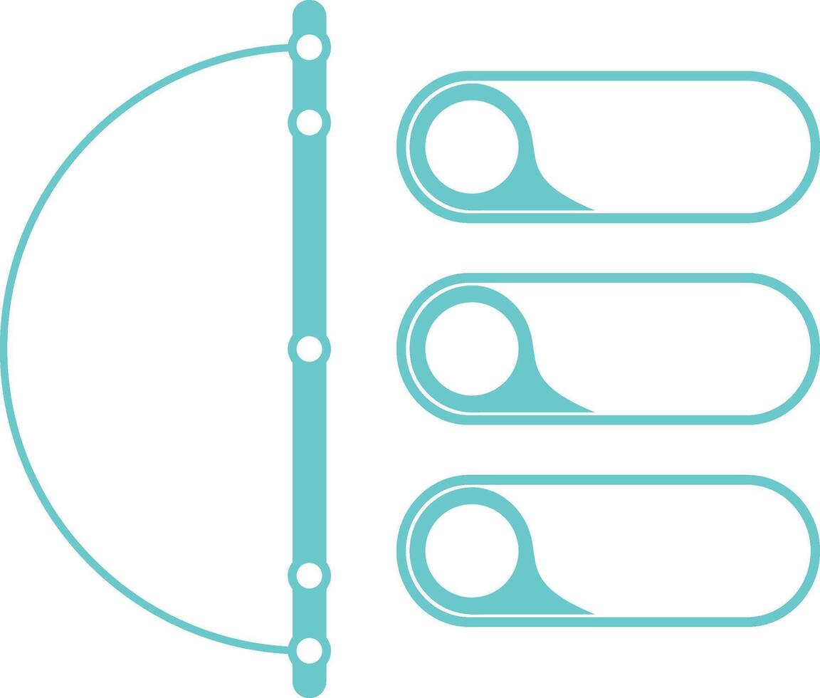 modern Infografiken aufführen Vektor Element