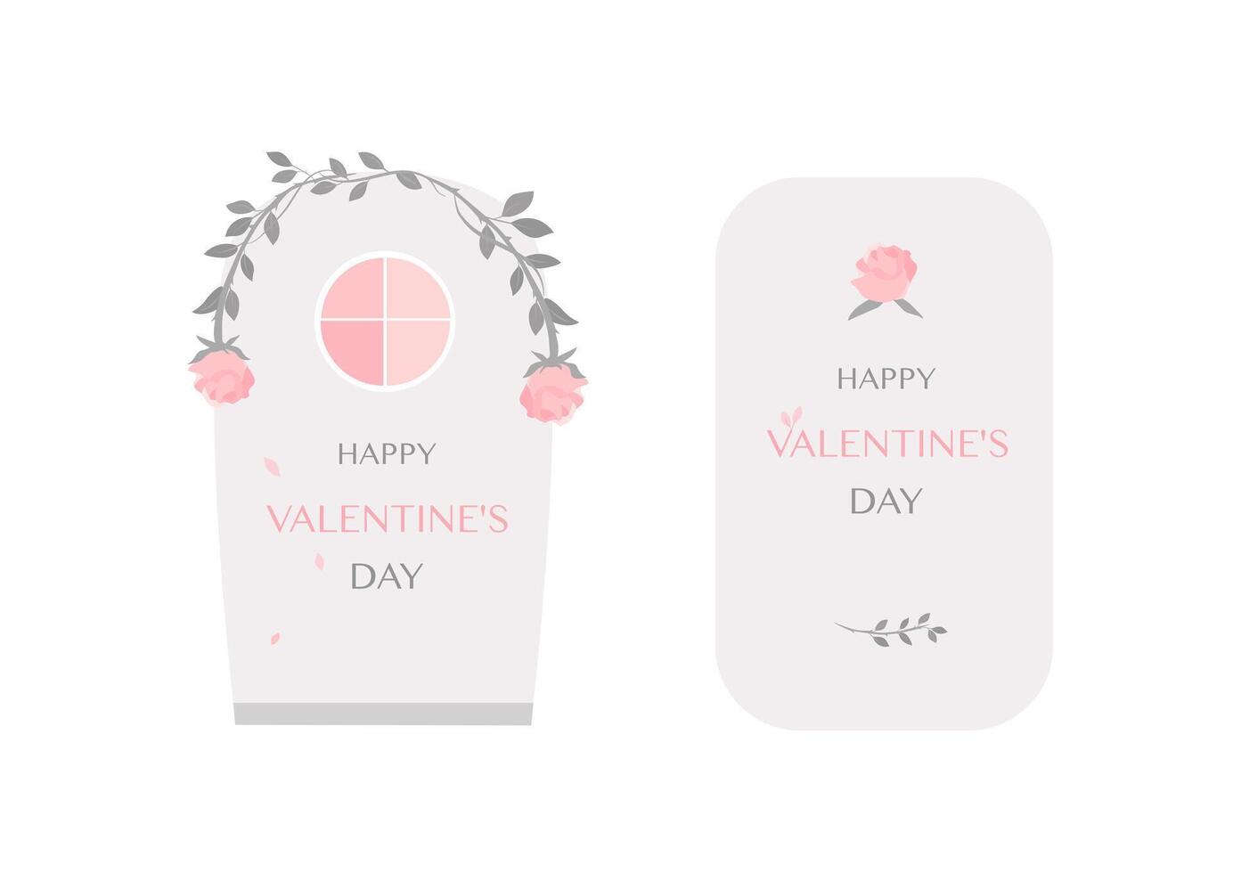 Valentinstag Süss Rosa Rahmen mit Rose Blume Banner Hintergrund vektor