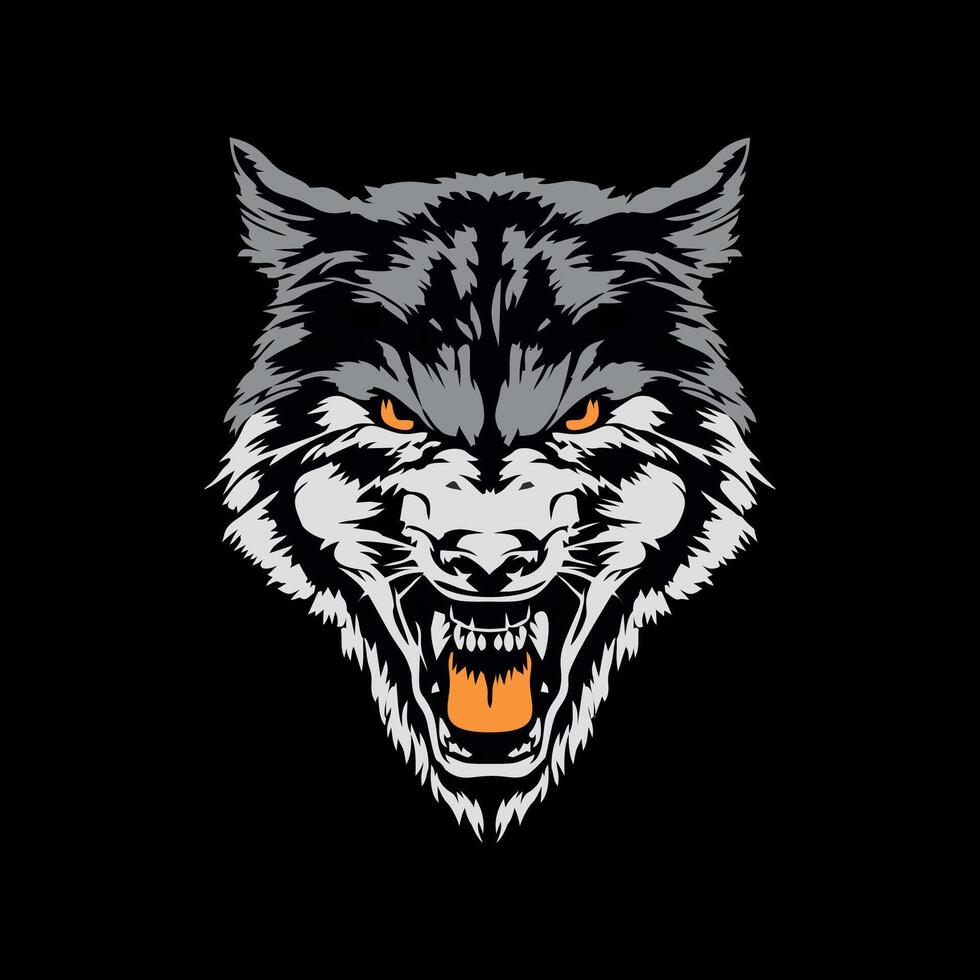 wolf logo design vektor