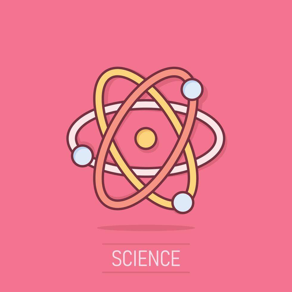 vetenskap ikon i komisk stil. dna cell tecknad serie vektor illustration på isolerat bakgrund. molekyl Evolution stänk effekt företag begrepp.