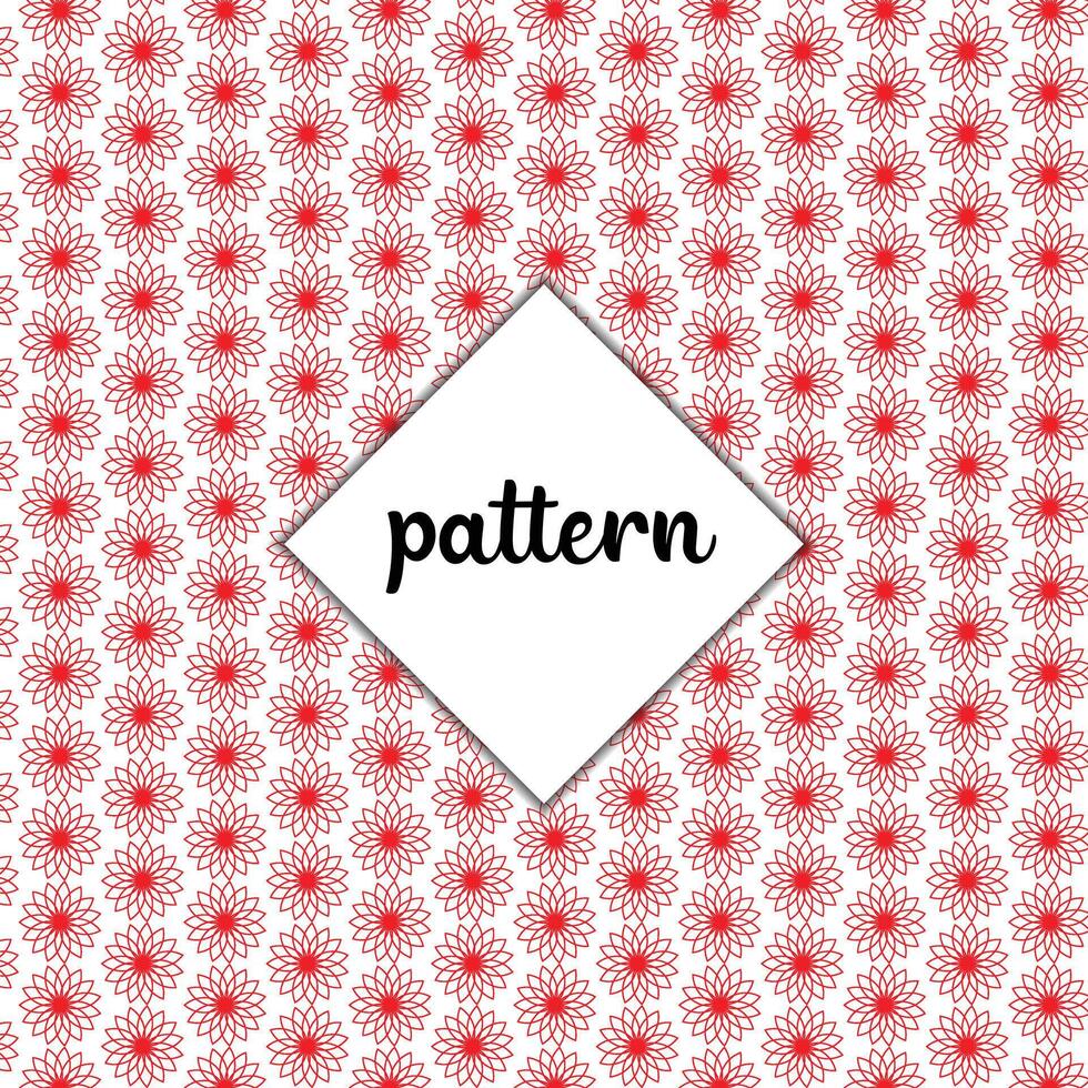 Profi Blumen- Muster Design rot Farbe Hintergrund vektor