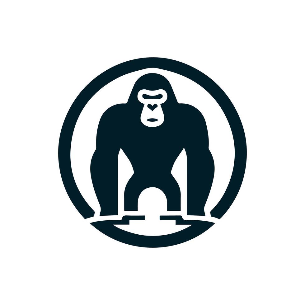 Gorilla Logo Vaktor Kunst, verwenden Ihre Logo vektor