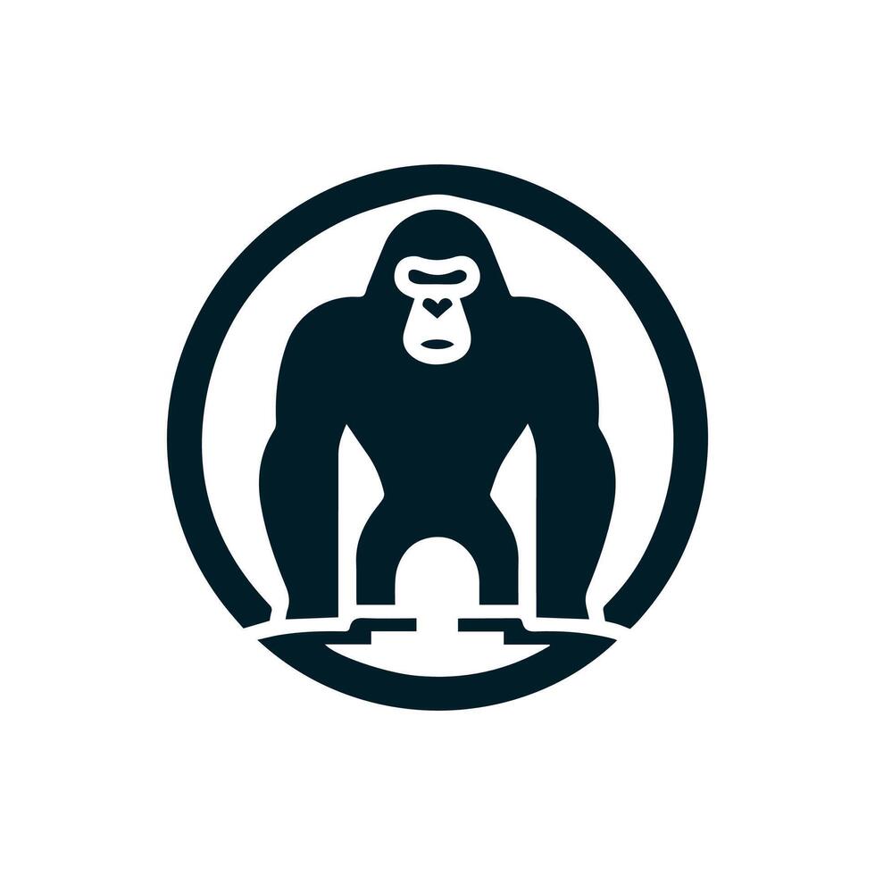 gorilla logotyp vactor konst, använda sig av din logotyp vektor