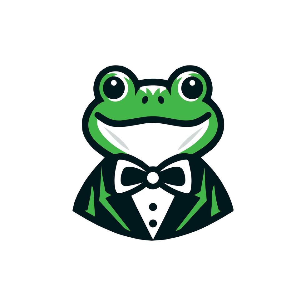 Prinz charmant Frosch Vektor Illustration Logo, T-Shirt verwenden