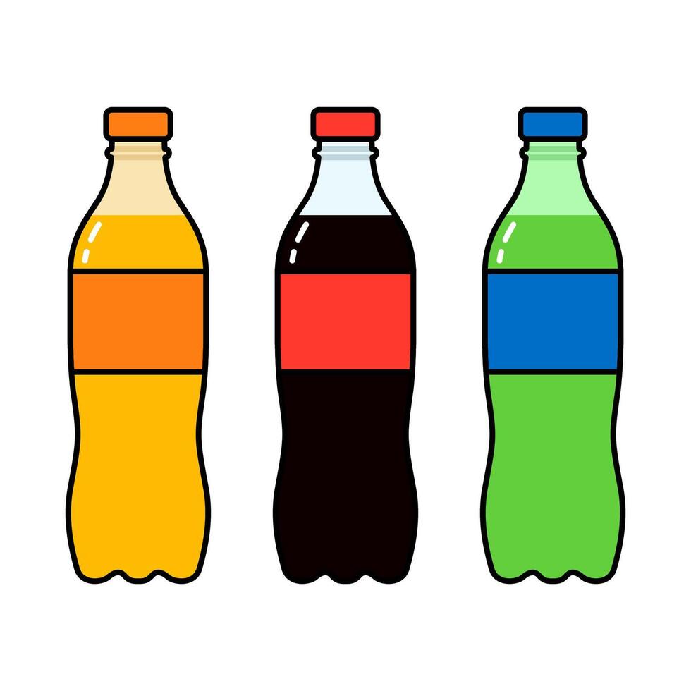 vektor flaskor av soda illustration