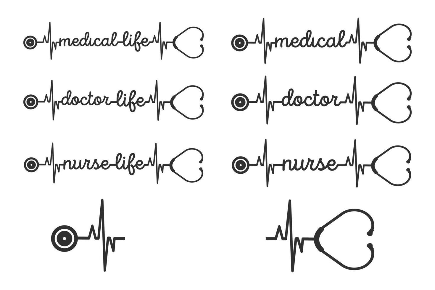 Stethoskop medizinisch Logo Design, Logo Design, Fachmann medizinisch Logo mit Stethoskop, Stethoskop Gesundheit Dienstleistungen, modern medizinisch Logo mit Stethoskop, Gesundheit, Arzt, Krankenschwester, medizinisch vektor